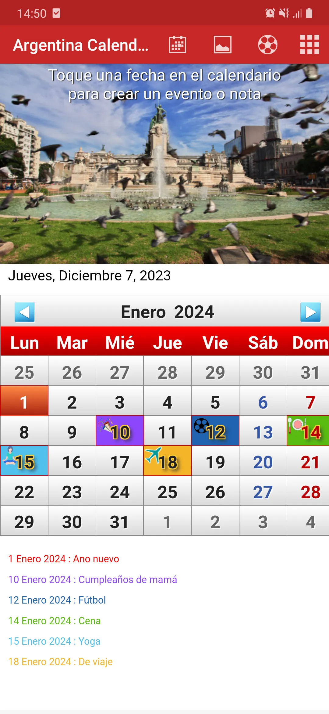 Argentina Calendario 2024 | Indus Appstore | Screenshot