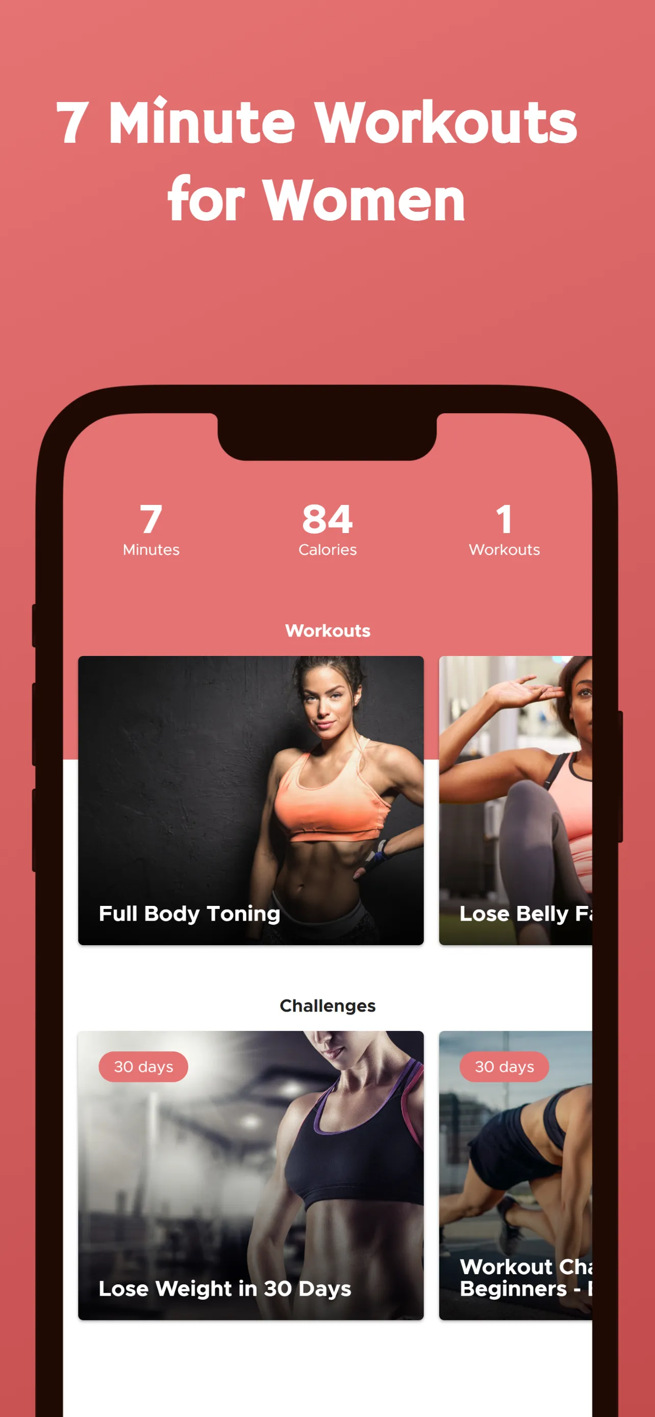 7 Minute Workout for Women | Indus Appstore | Screenshot