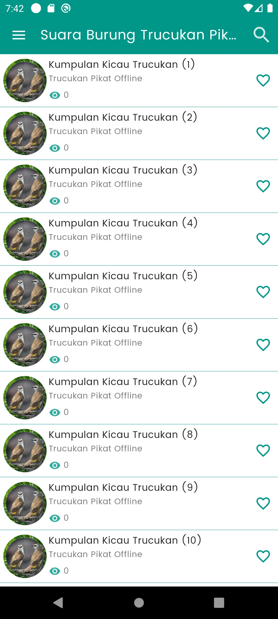 Suara Burung Trucukan Pikat | Indus Appstore | Screenshot