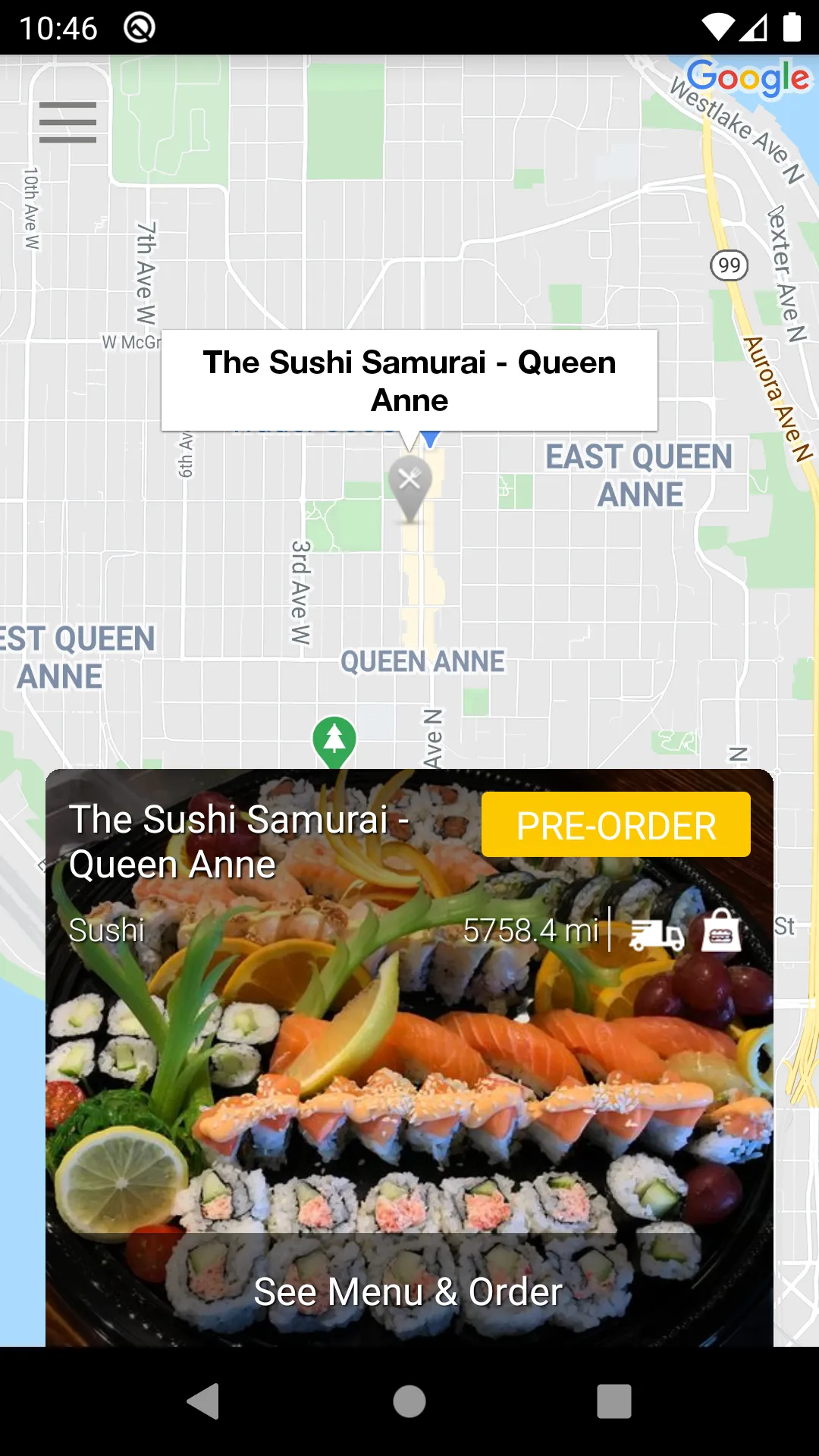 The Sushi Samurai - Queen Anne | Indus Appstore | Screenshot