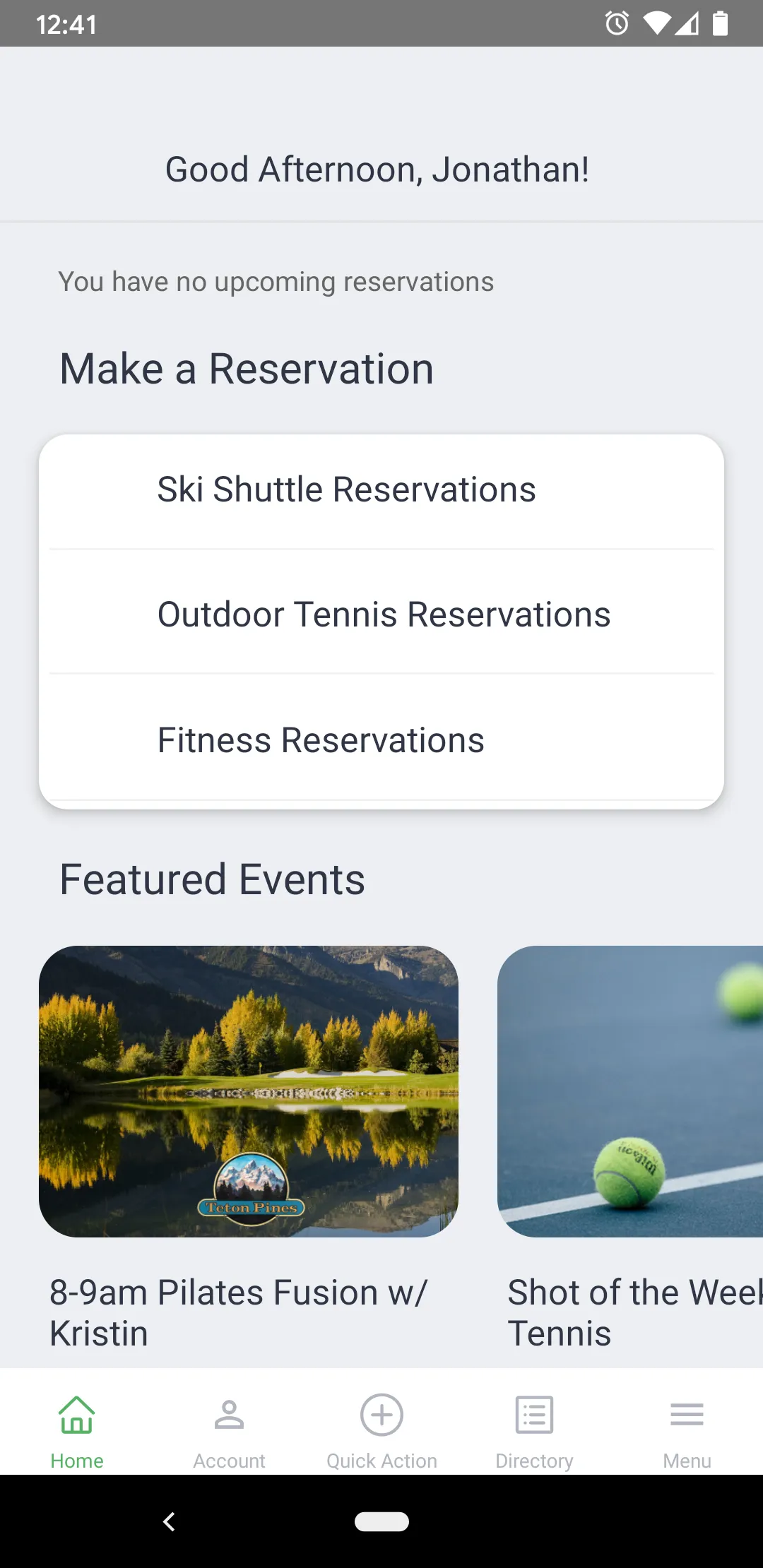 Teton Pines Country Club | Indus Appstore | Screenshot