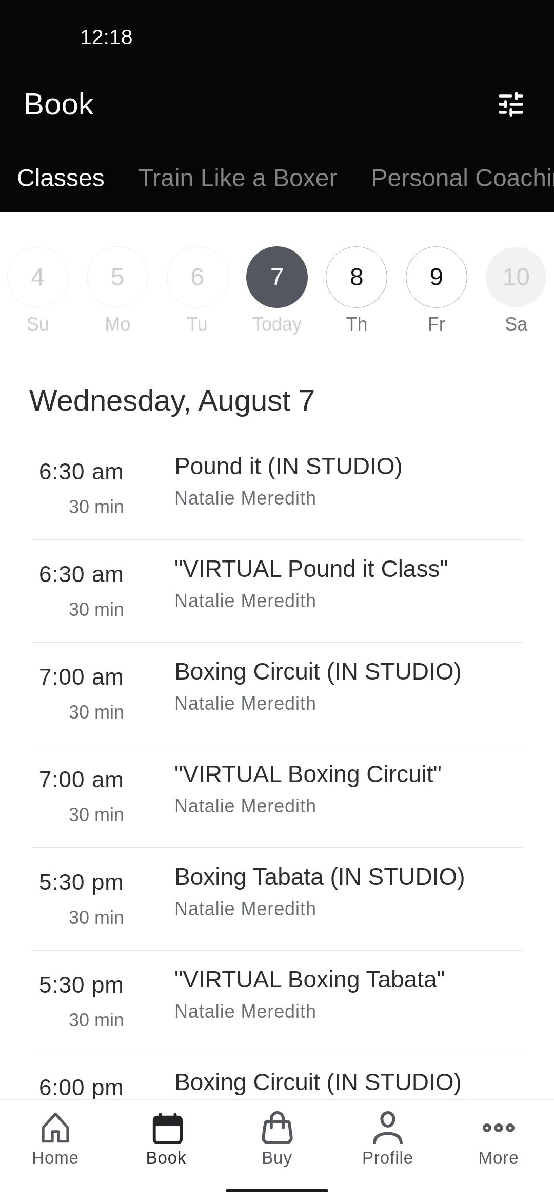 FitClub Boxing Studio | Indus Appstore | Screenshot