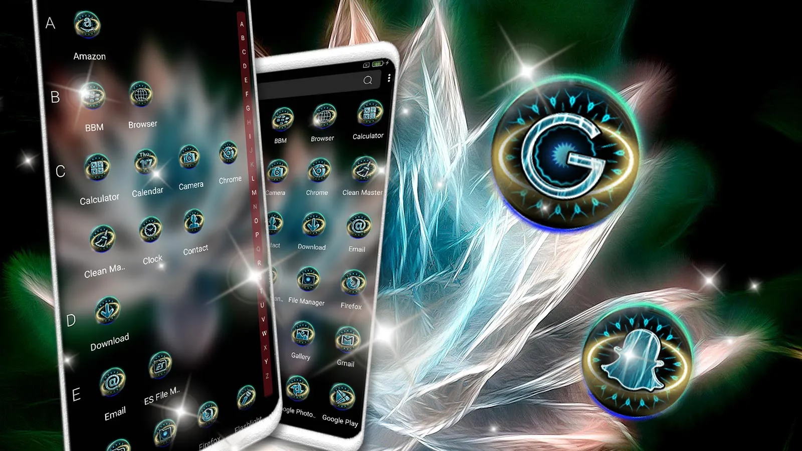 Magical Neon Lotus Theme | Indus Appstore | Screenshot