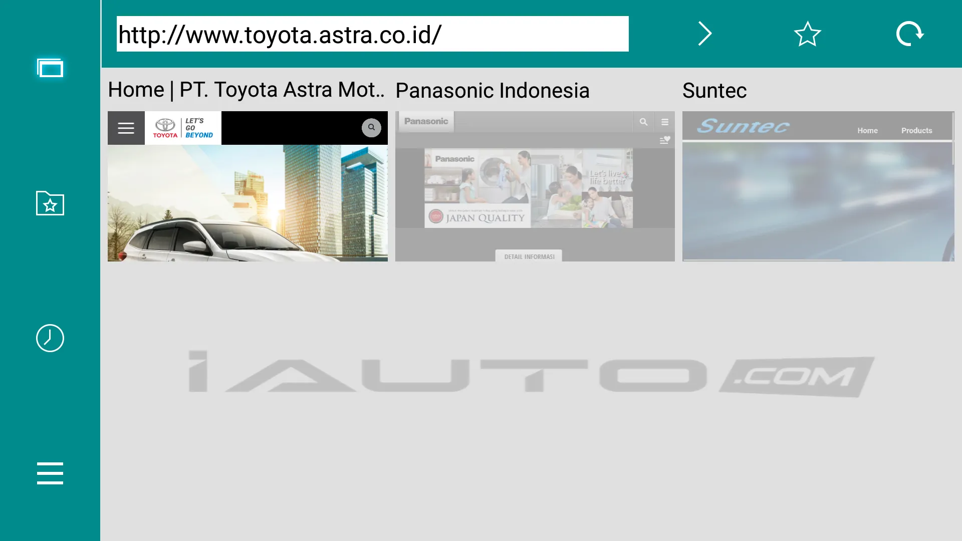 iAuto WebBrowser | Indus Appstore | Screenshot