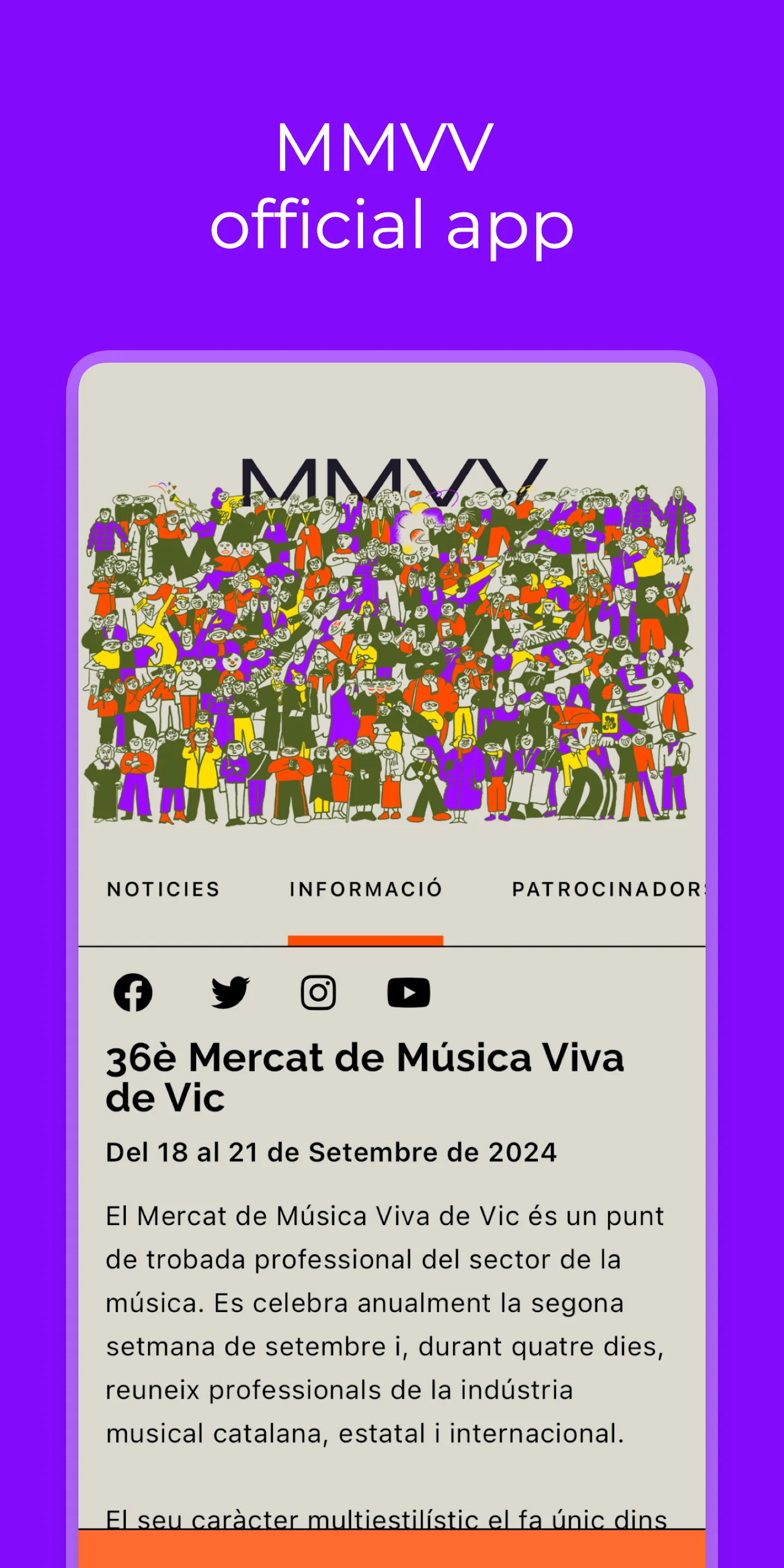 Mercat de Música Viva de Vic | Indus Appstore | Screenshot