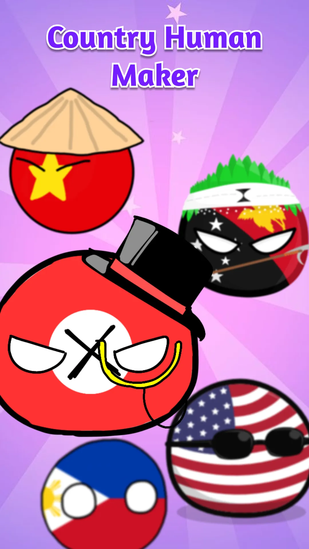 Country Ball Emoji Maker | Indus Appstore | Screenshot