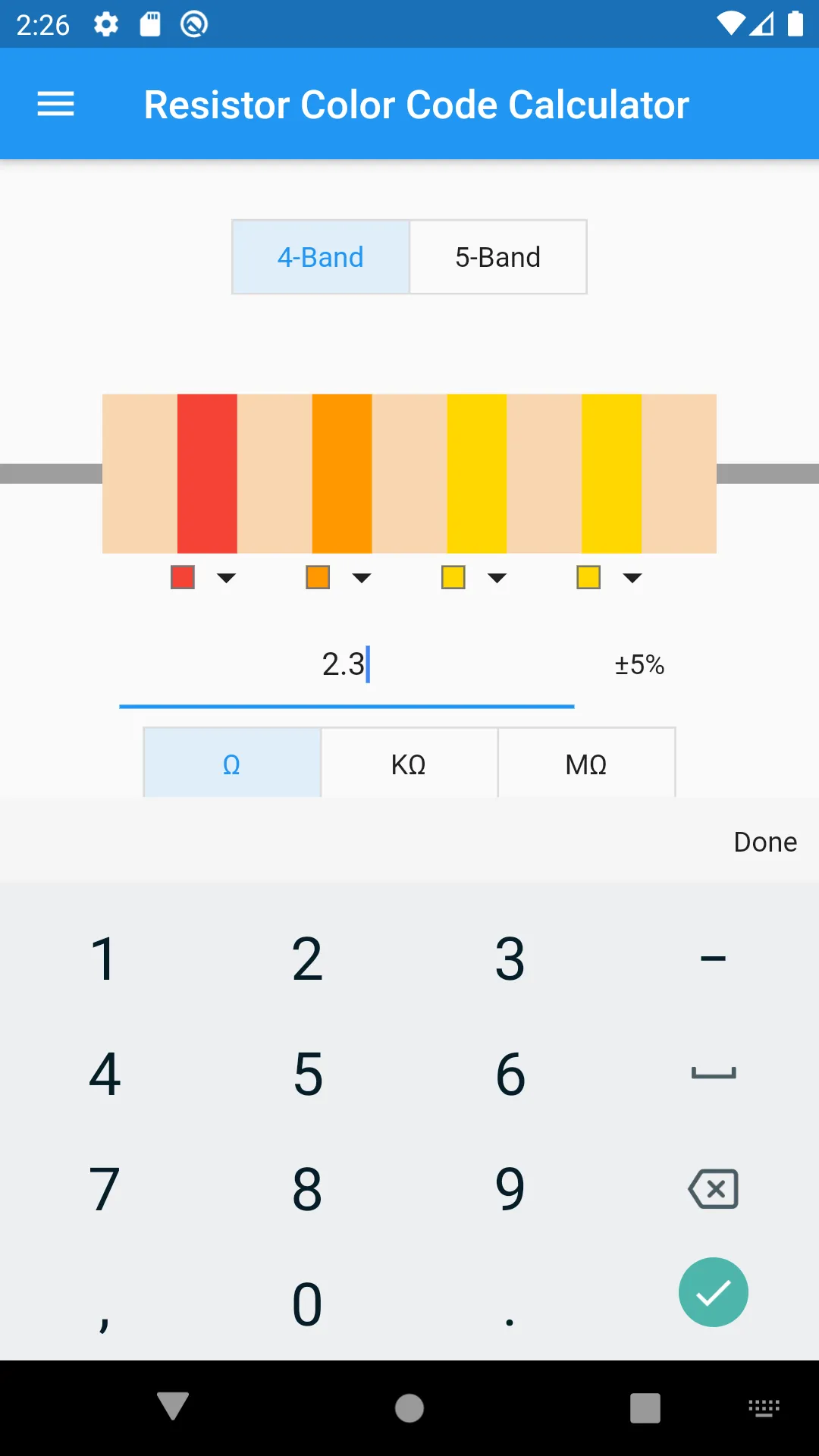 Simple Resistor Calculator | Indus Appstore | Screenshot