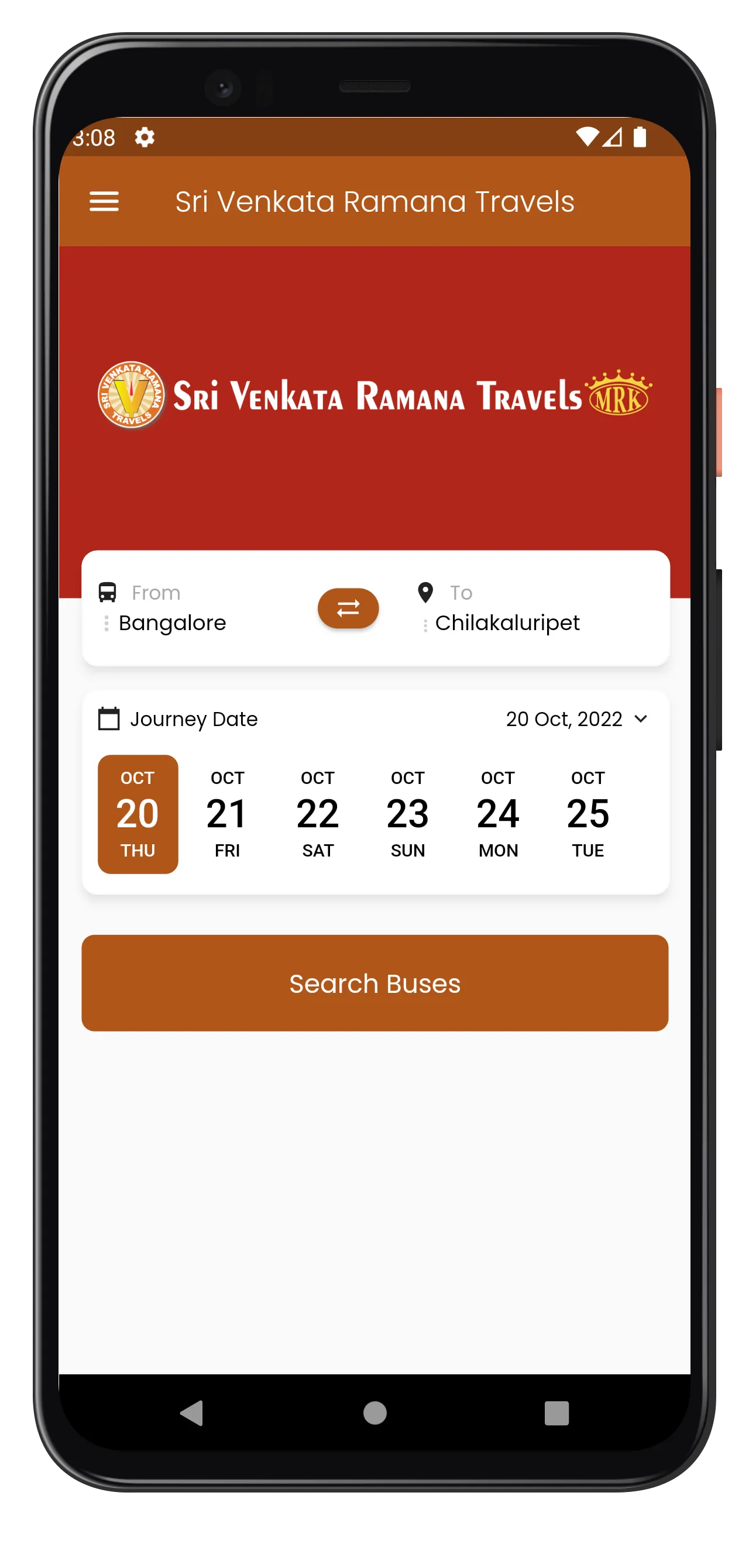 Sri Venkata Ramana Travels | Indus Appstore | Screenshot