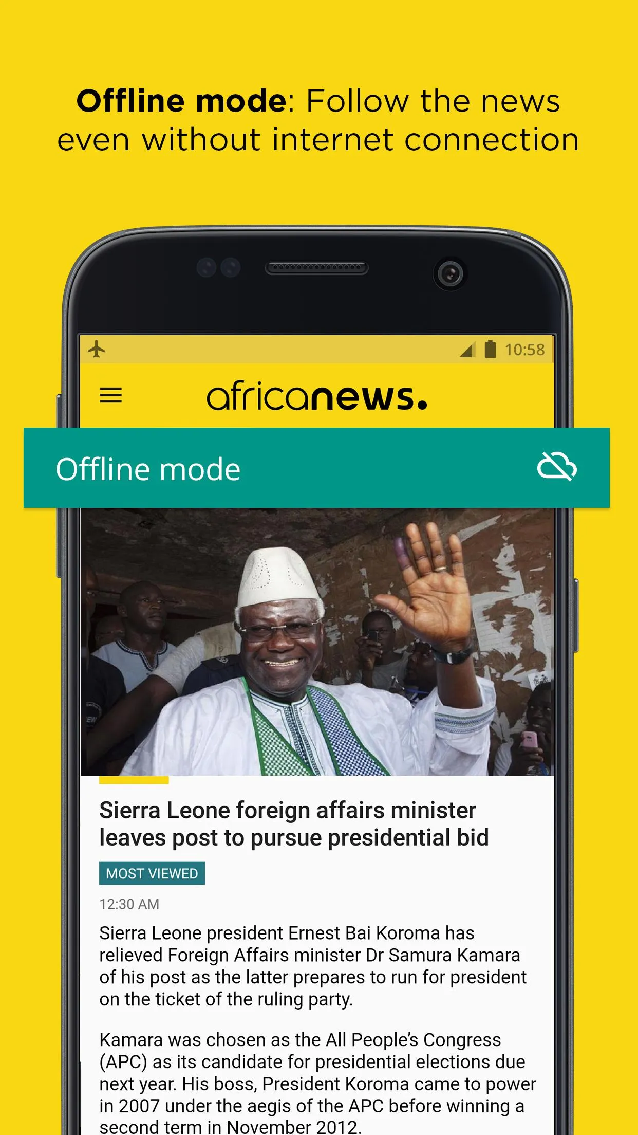 Africanews - Daily & Breaking  | Indus Appstore | Screenshot