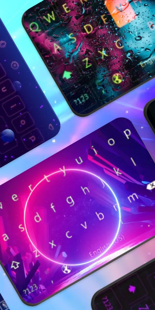 Neon LED Keyboard: Emoji, Font | Indus Appstore | Screenshot