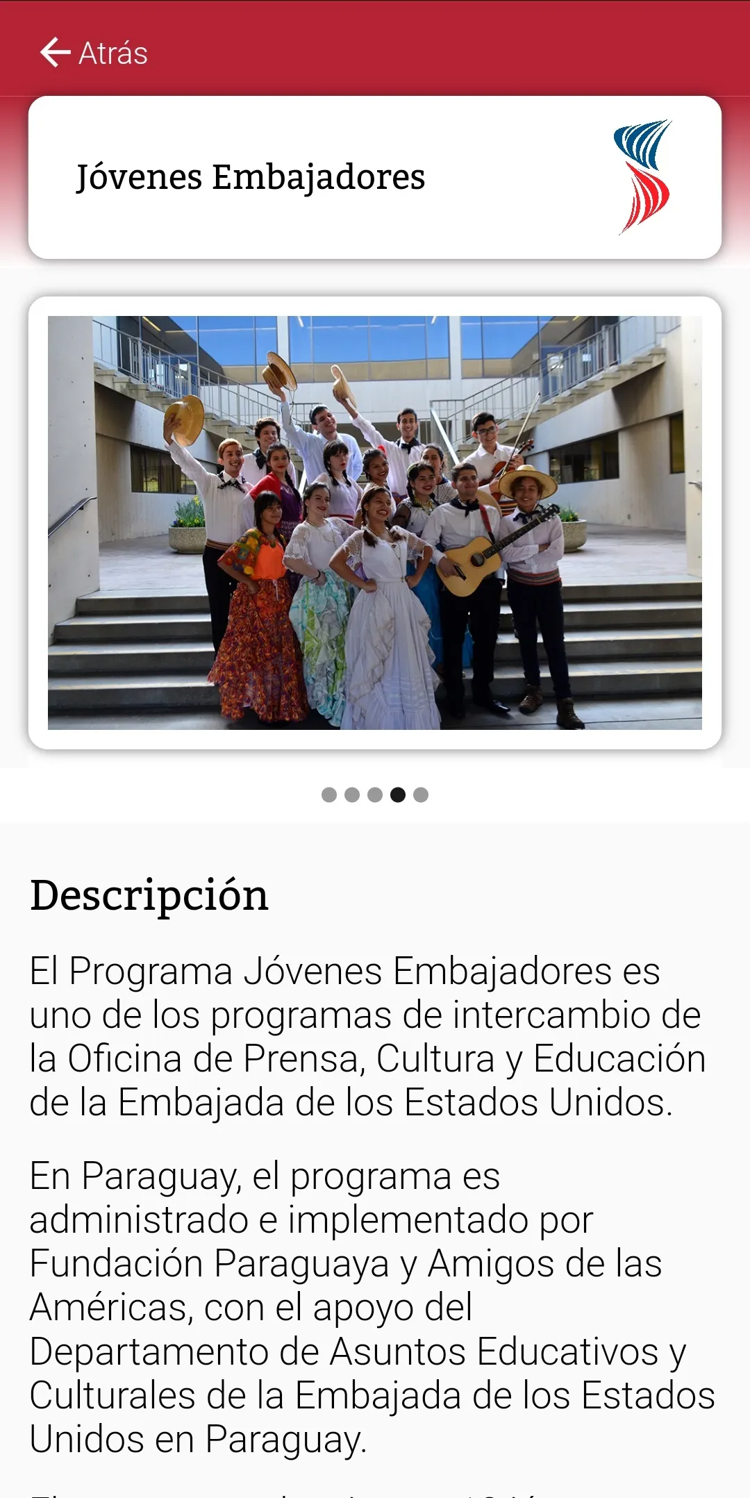 Jóvenes Embajadores | Indus Appstore | Screenshot