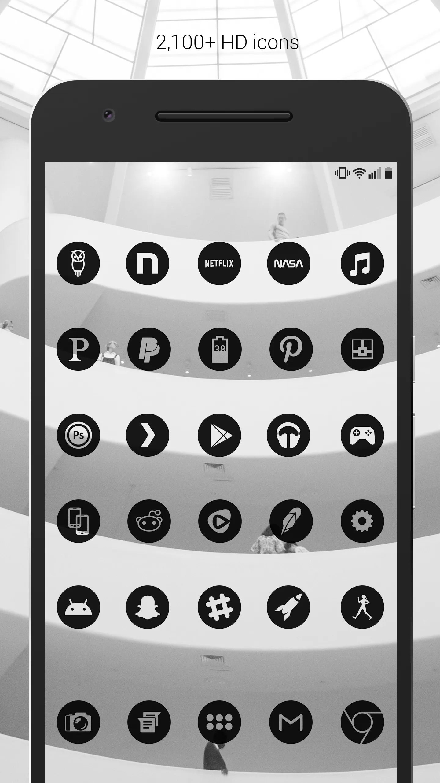 Dark Void - Black Circle Icons | Indus Appstore | Screenshot