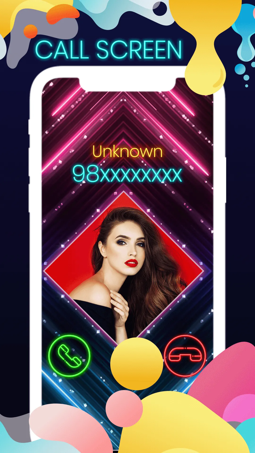 Color Caller Screen, Phone Cal | Indus Appstore | Screenshot