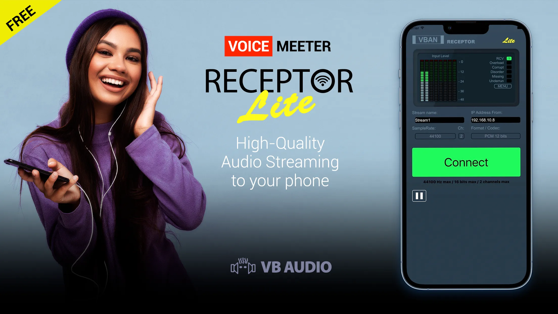 VBAN Receptor Lite | Indus Appstore | Screenshot