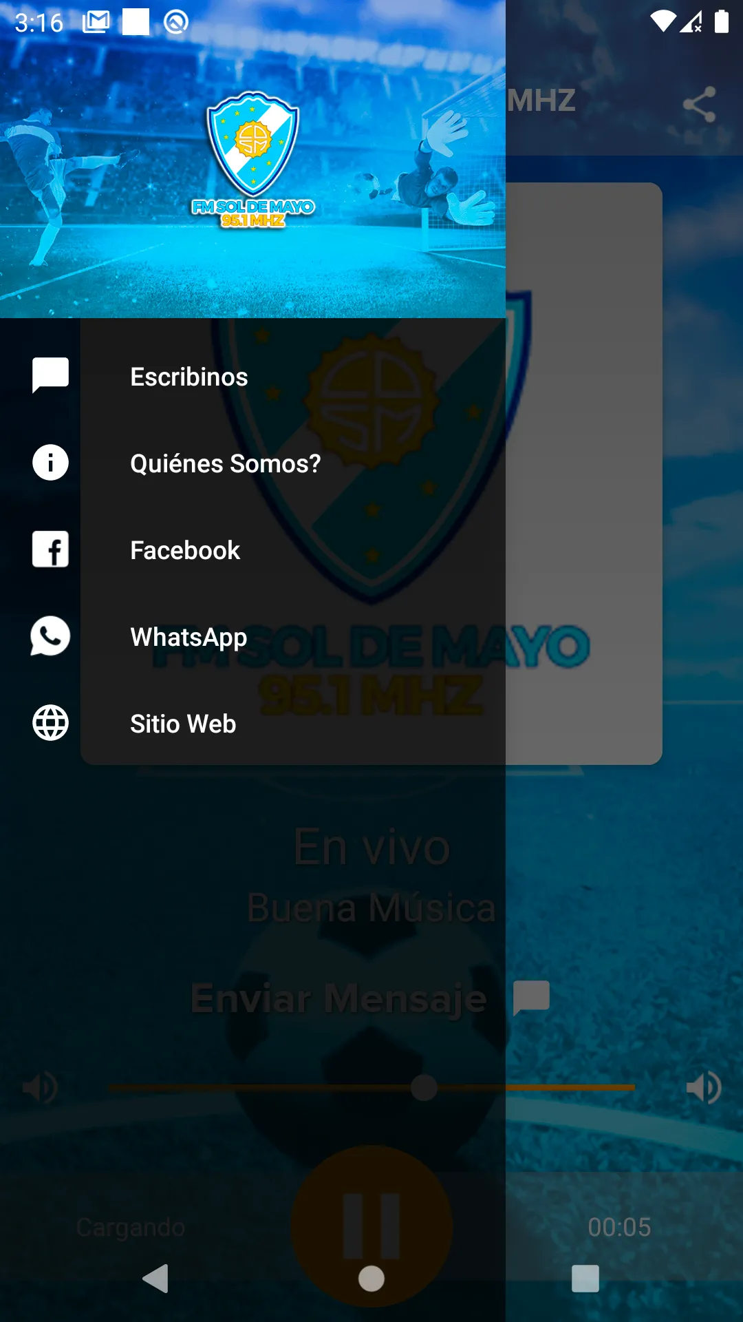 Fm sol de mayo 95.1 mhz | Indus Appstore | Screenshot