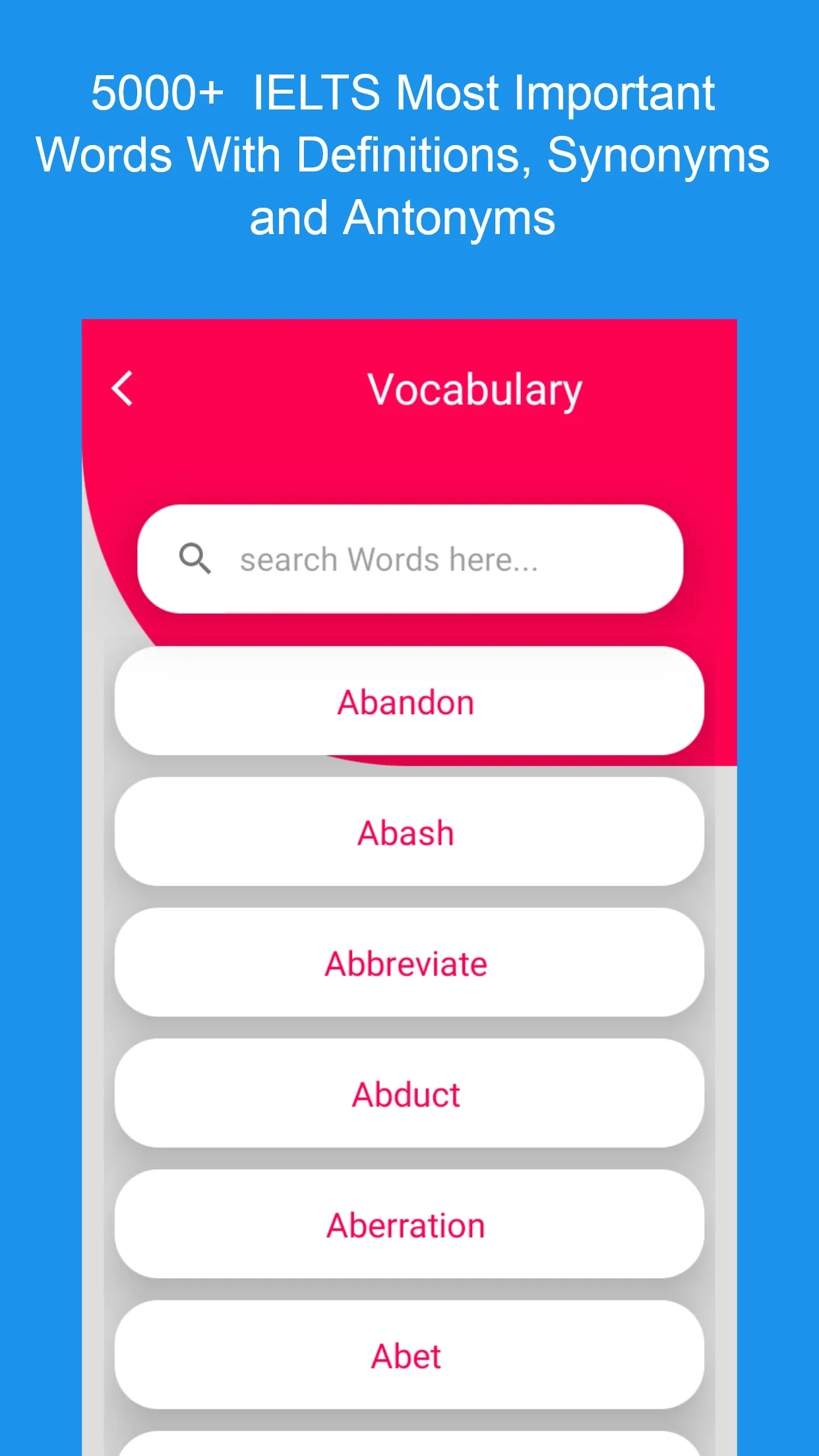 IELTS vocabulary 5000+ words | Indus Appstore | Screenshot