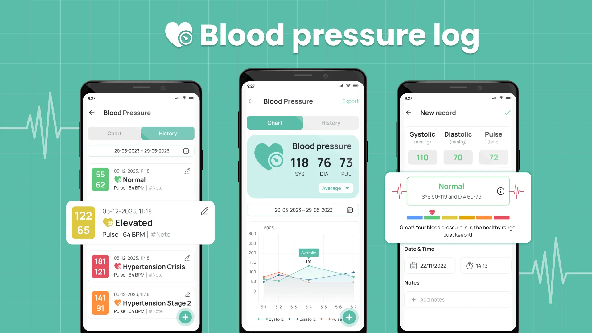 Blood Pressure Diary: Bp Log | Indus Appstore | Screenshot