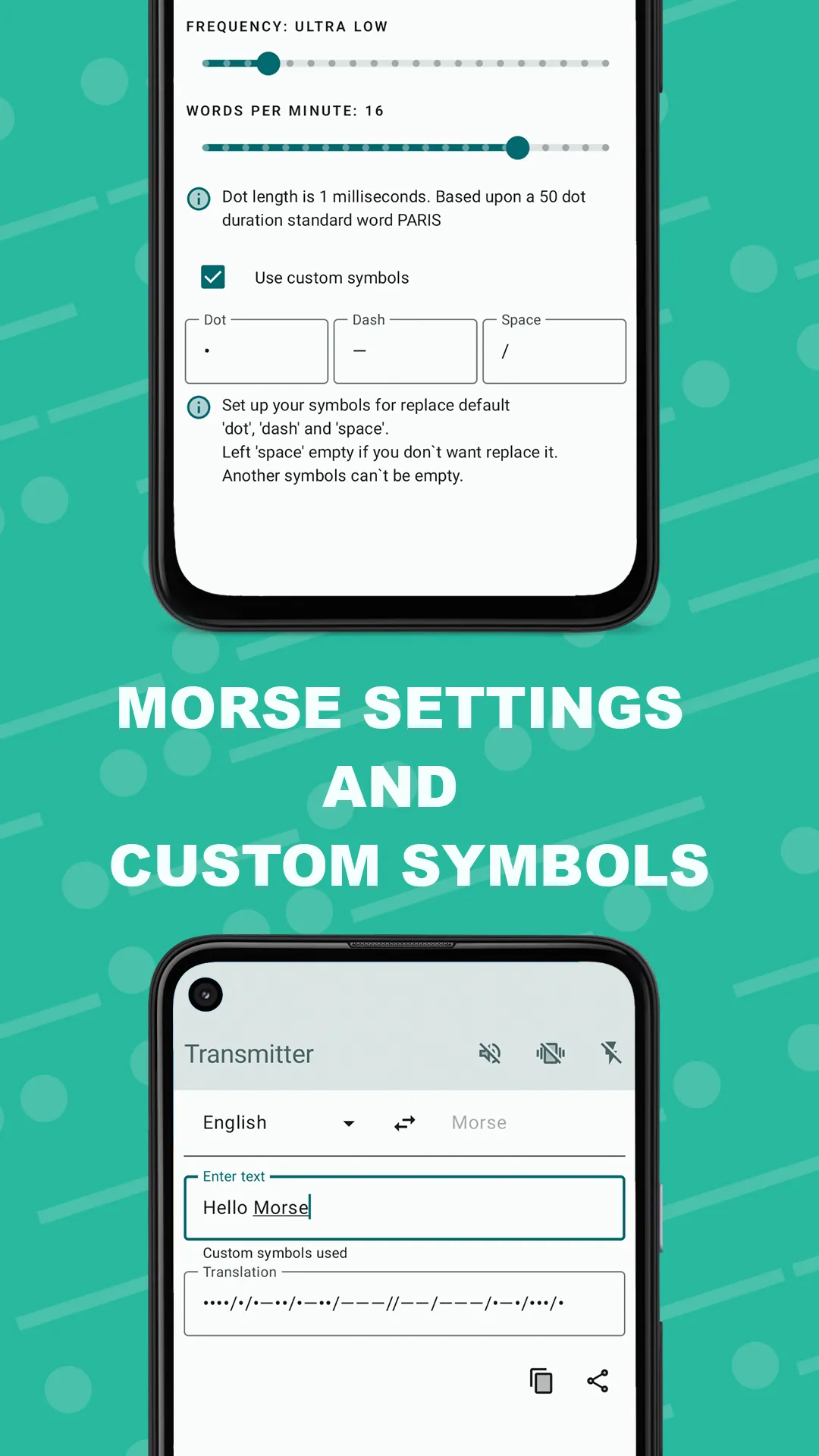 Morse Transmitter | Indus Appstore | Screenshot