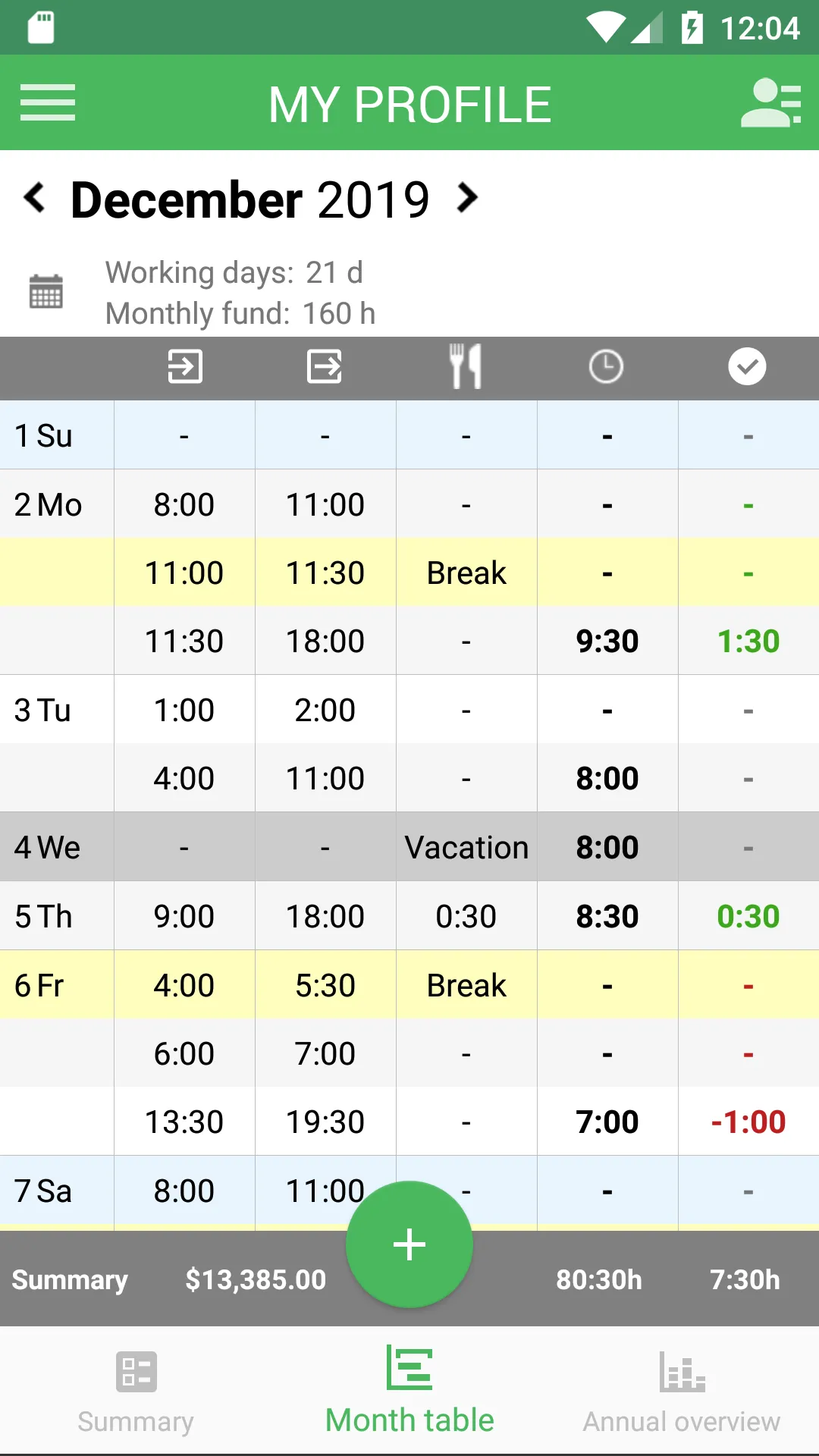 Working Timer - Timesheet | Indus Appstore | Screenshot