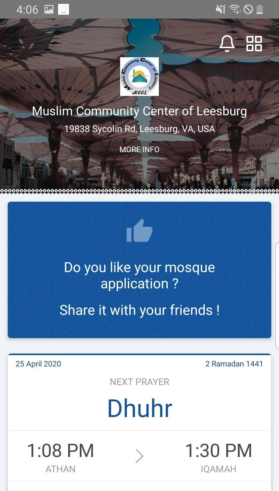 MCCL - Muslim Community Center | Indus Appstore | Screenshot