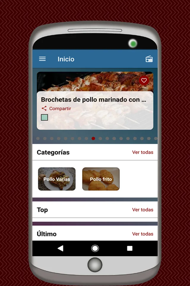 Recetas de Pollo Asado y Frito | Indus Appstore | Screenshot