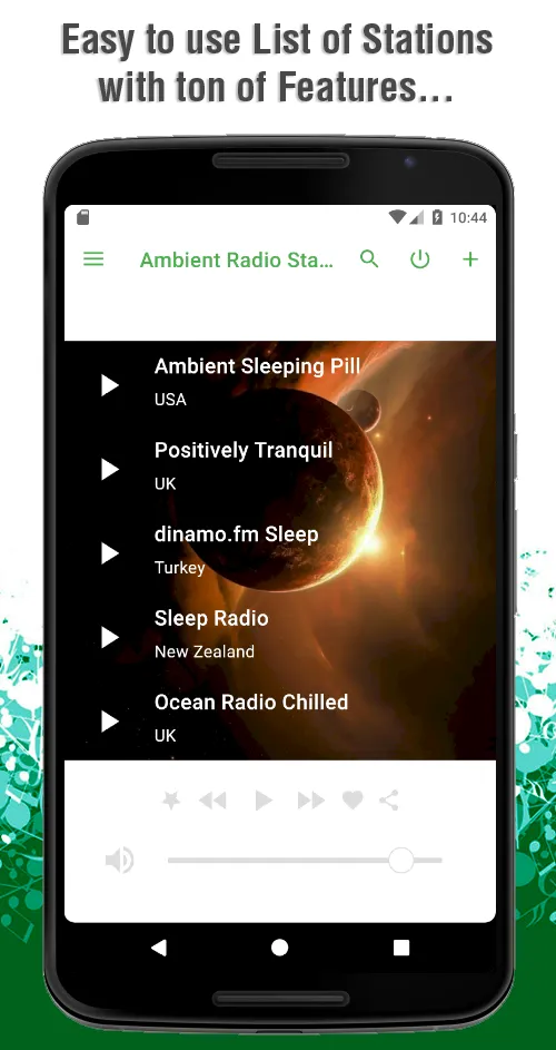 Ambient Radio Stations 2.0 | Indus Appstore | Screenshot