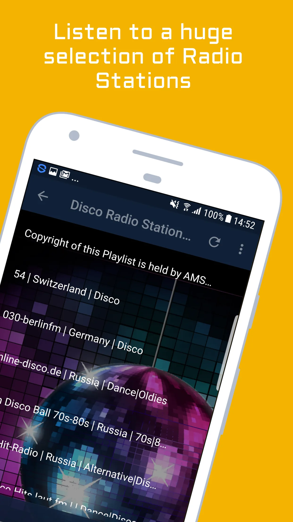 Disco Music Radio Stations | Indus Appstore | Screenshot