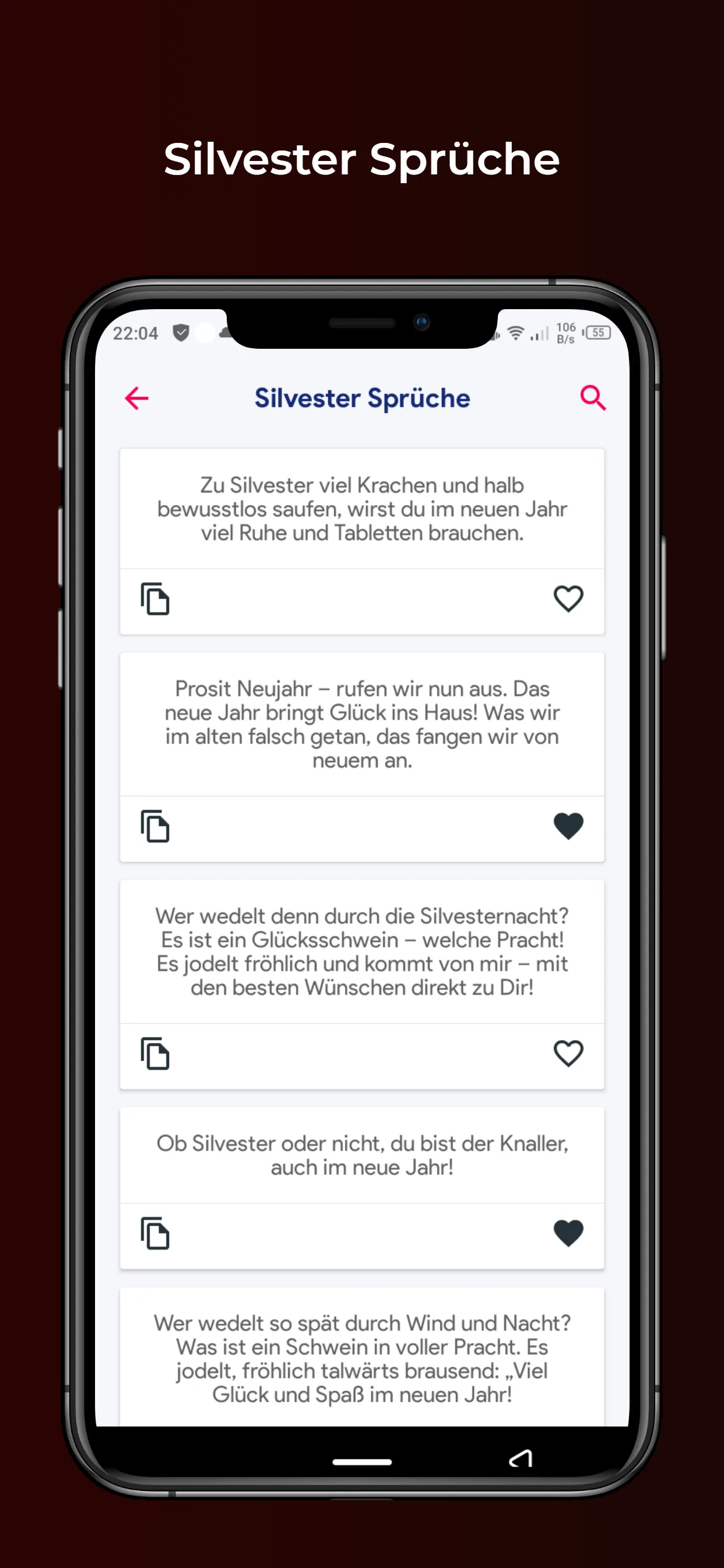 Silvester Sprüche | Indus Appstore | Screenshot