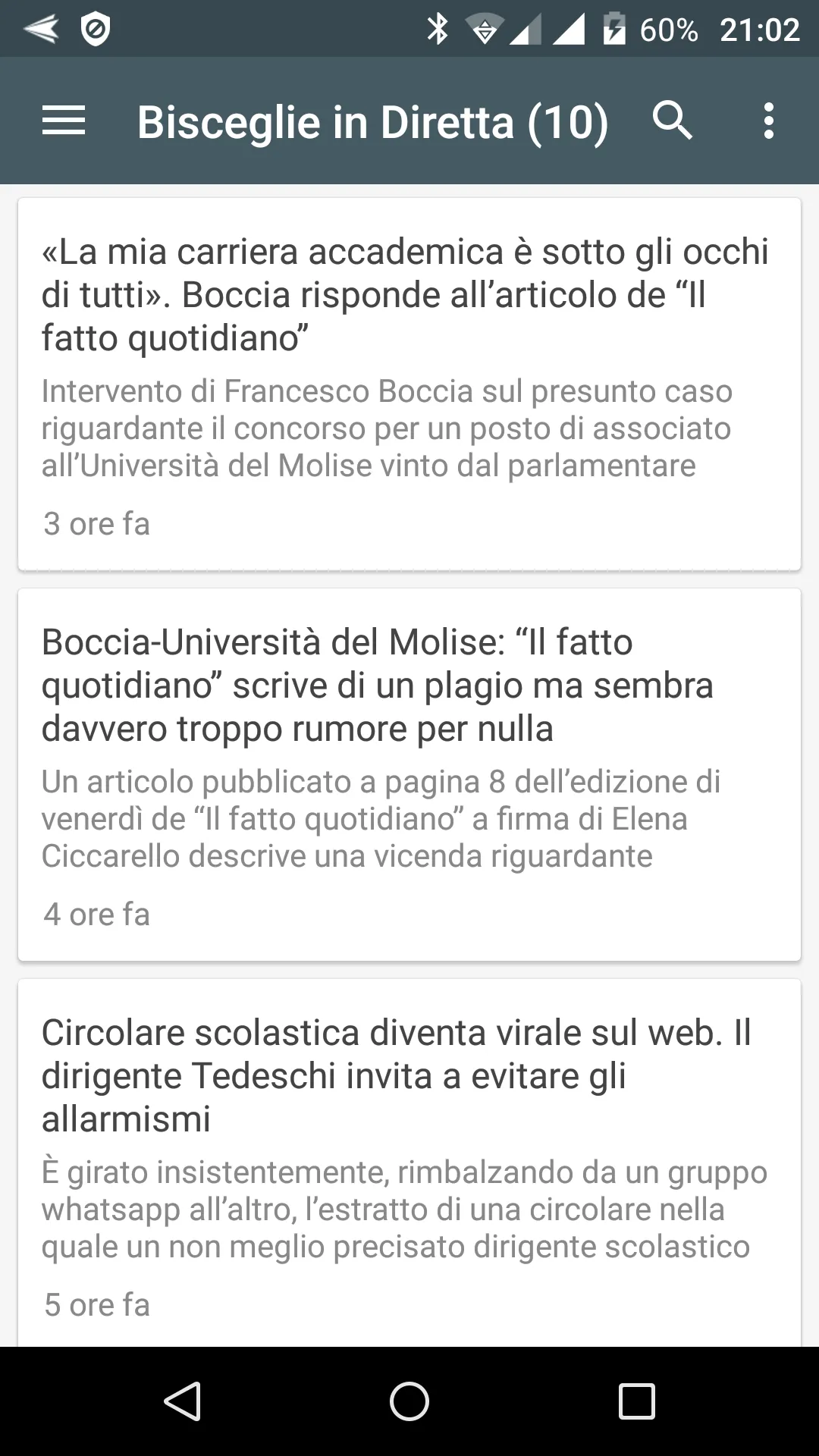 Bisceglie notizie locali | Indus Appstore | Screenshot