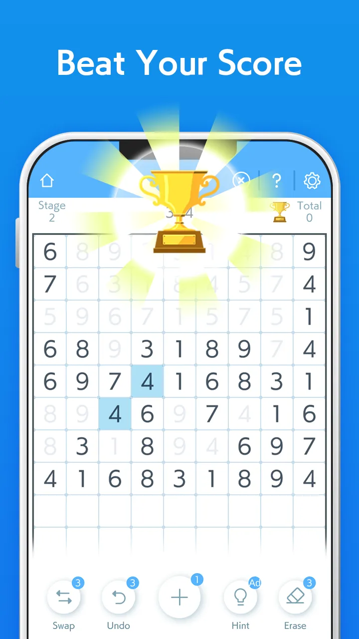 Ten Match - IQ Number Puzzle | Indus Appstore | Screenshot