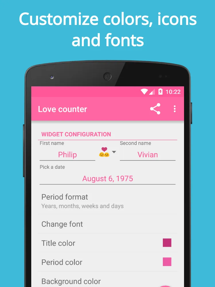 Love Counter Widget | Indus Appstore | Screenshot