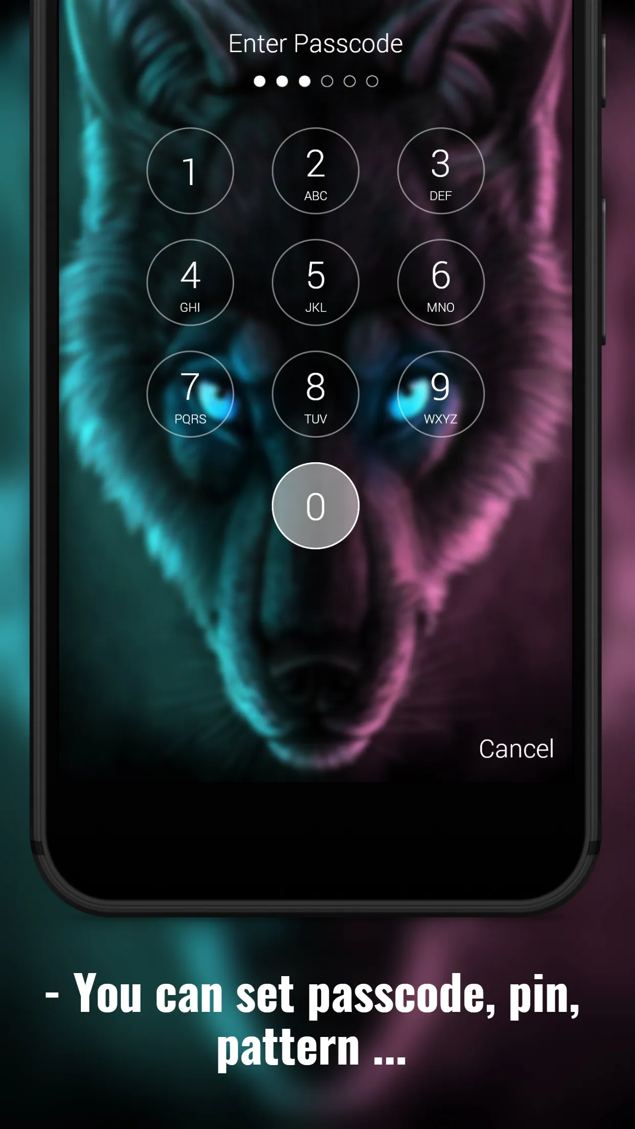 Wolf Lock Screen | Indus Appstore | Screenshot