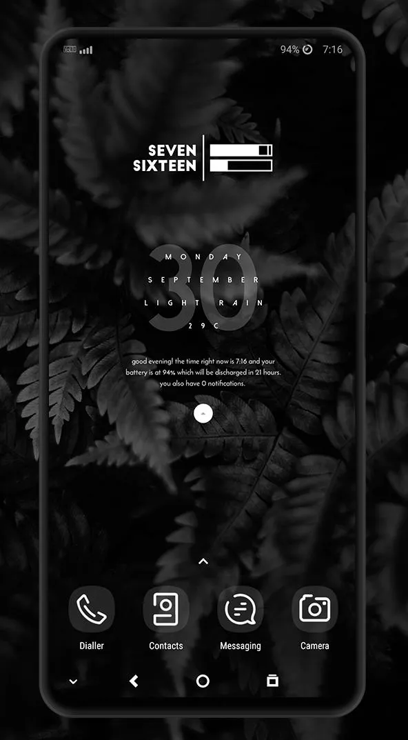 Retro Leaves EMUI 5/8/9 Theme | Indus Appstore | Screenshot