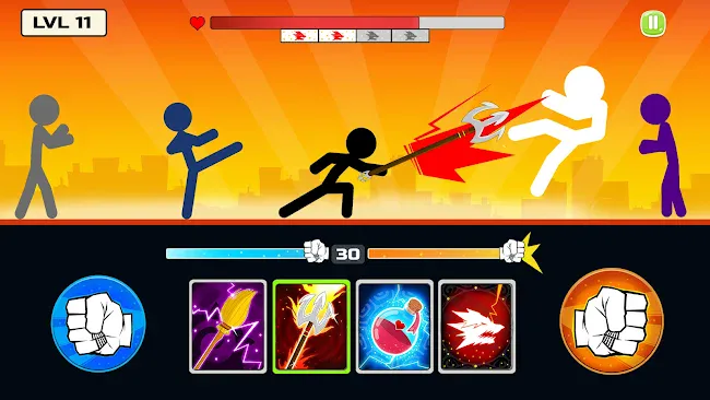 Stickman Fighter : Mega Brawl | Indus Appstore | Screenshot