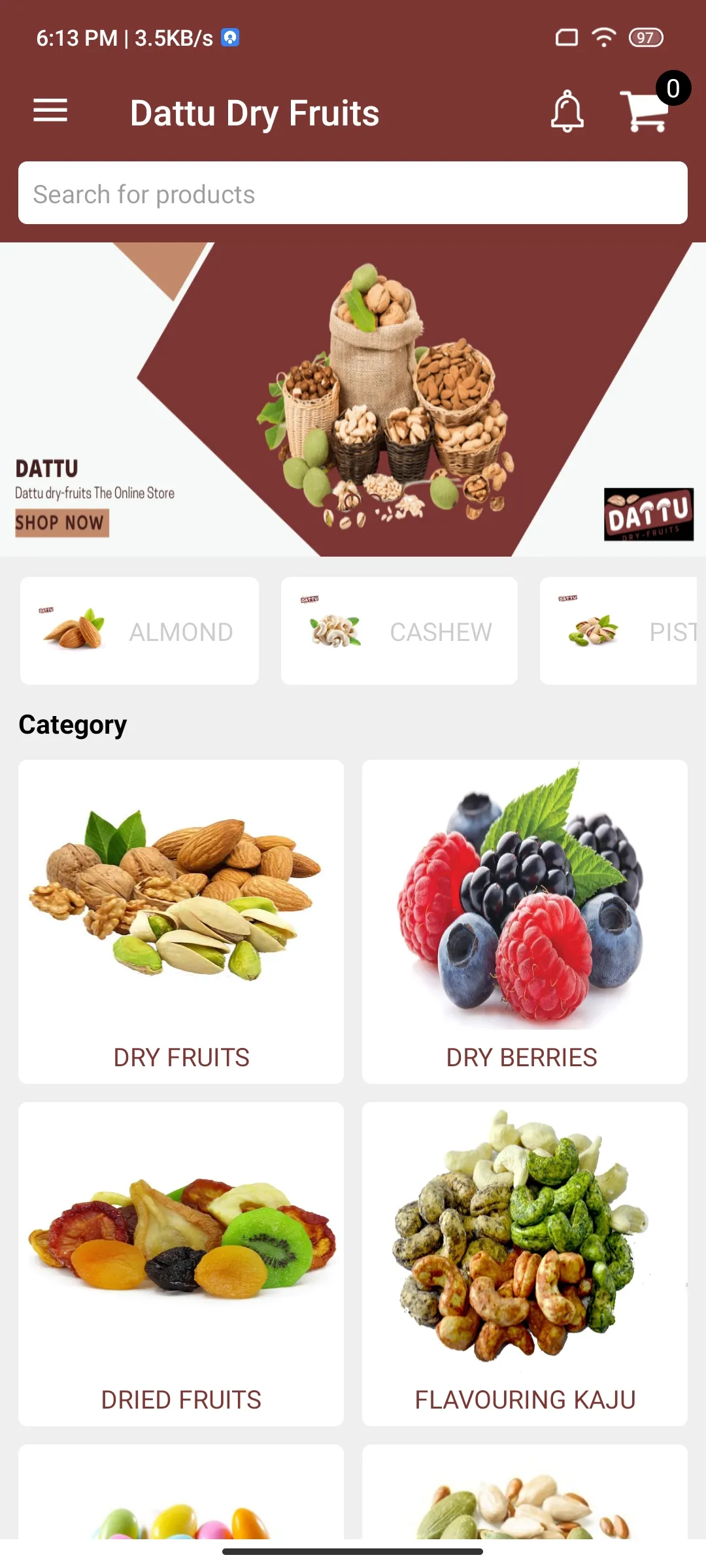 Dattu Dry Fruits | Indus Appstore | Screenshot