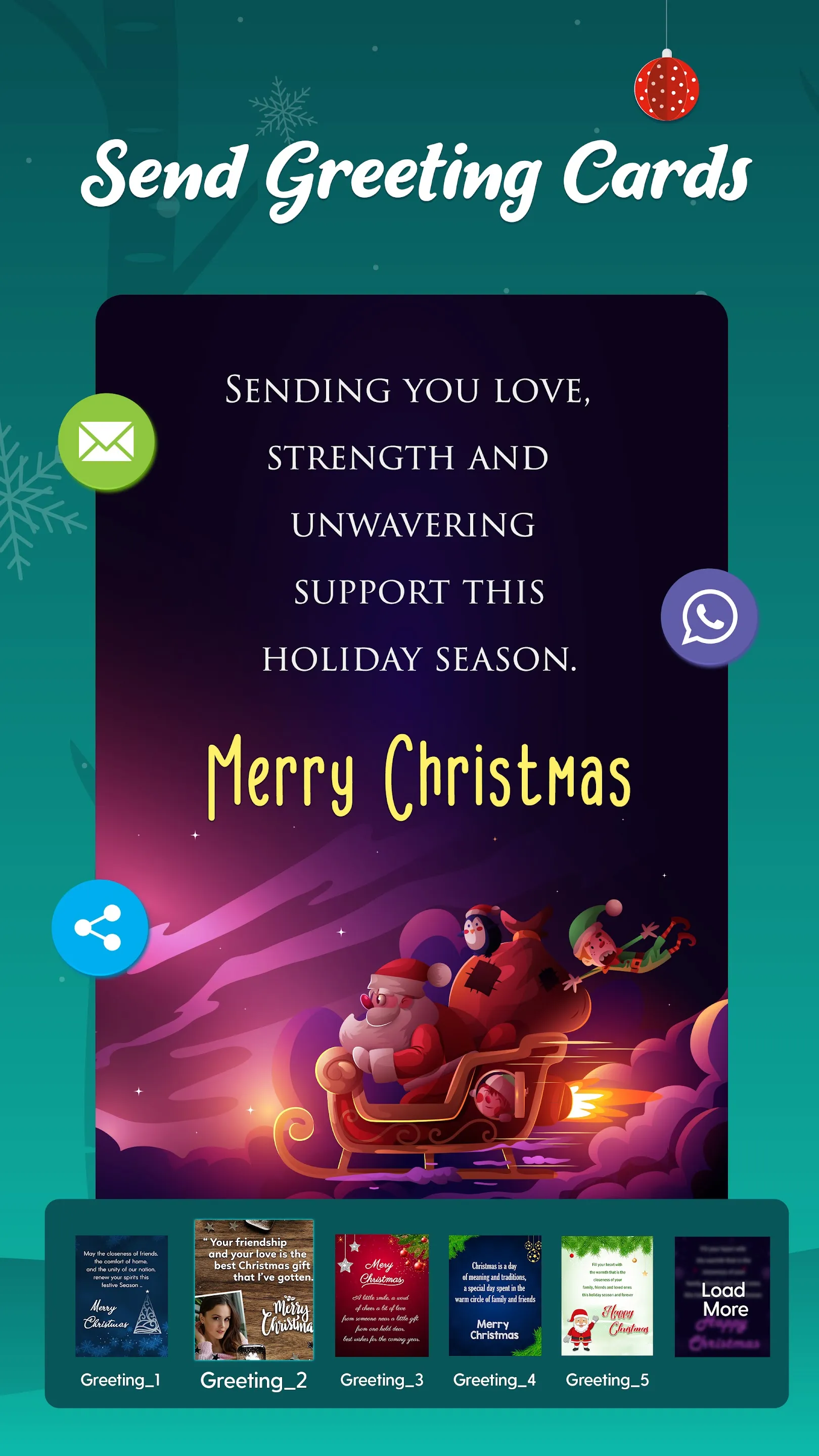 Christmas Photo Frames & Cards | Indus Appstore | Screenshot