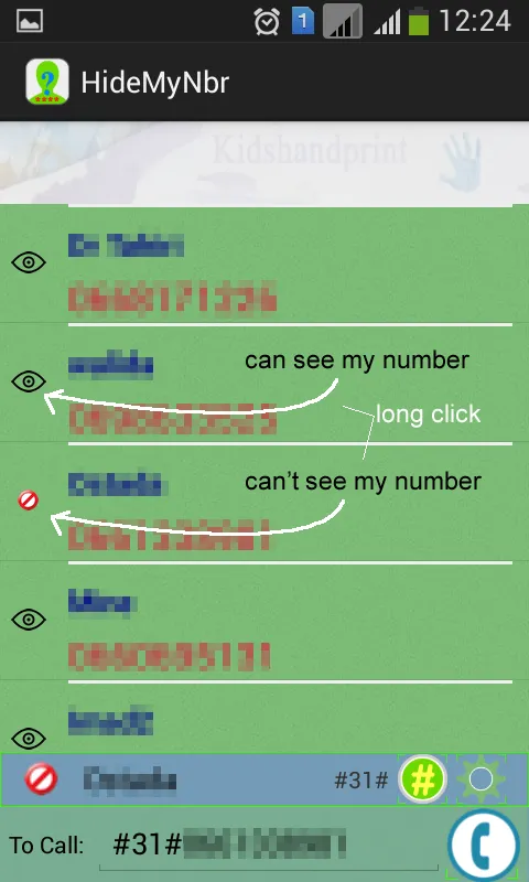 Hide My phone number | Indus Appstore | Screenshot