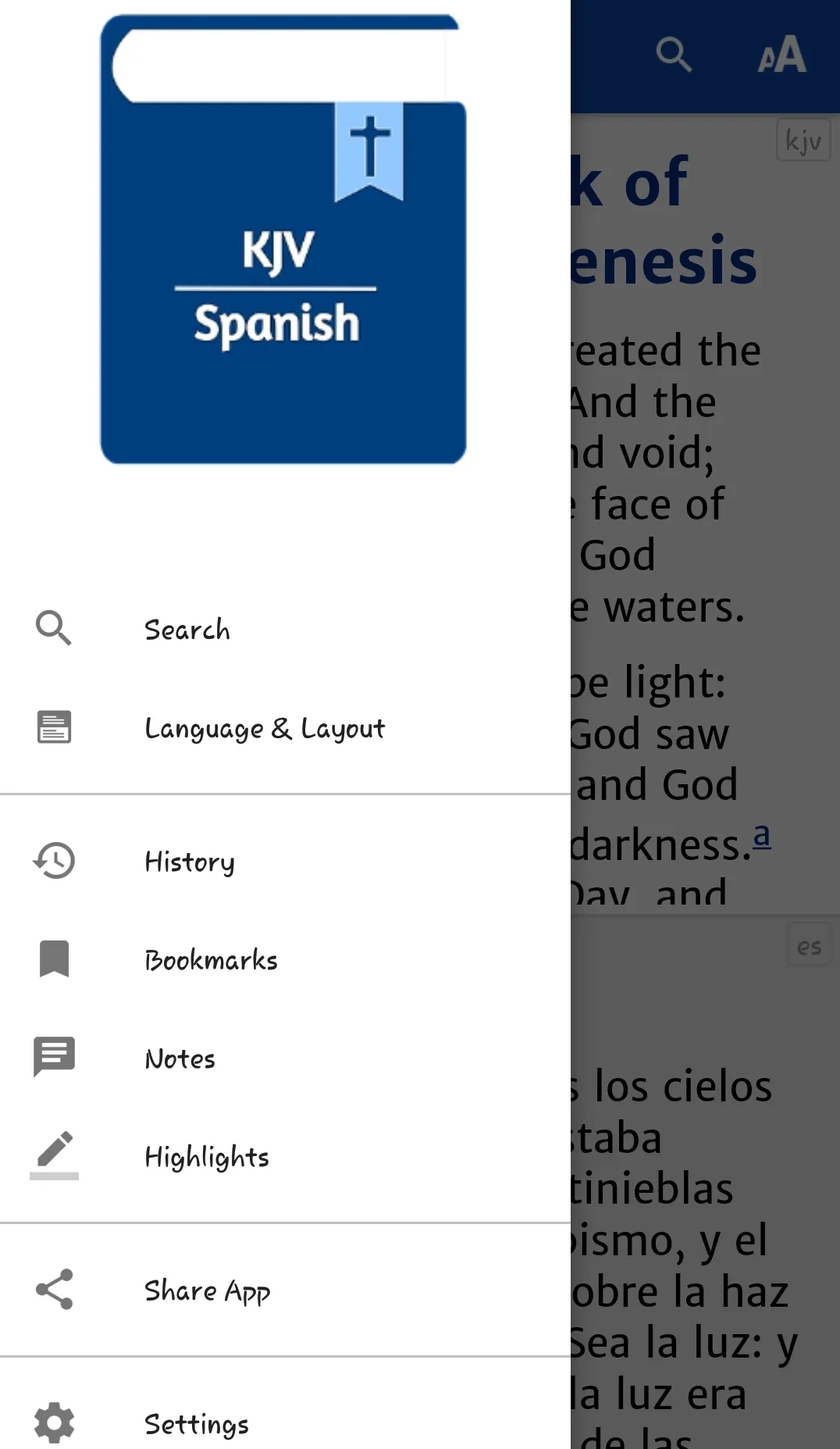 KJV - Spanish Bible | Indus Appstore | Screenshot