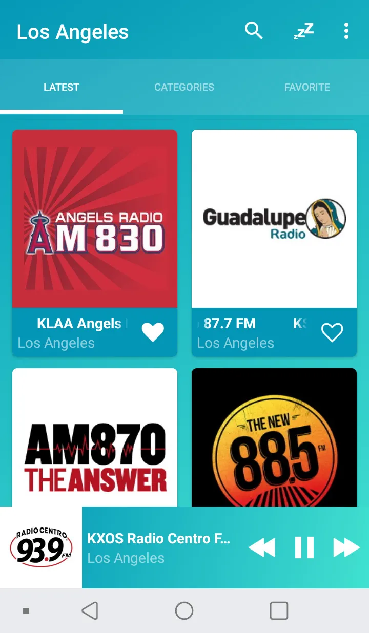 Los Angeles radios online | Indus Appstore | Screenshot