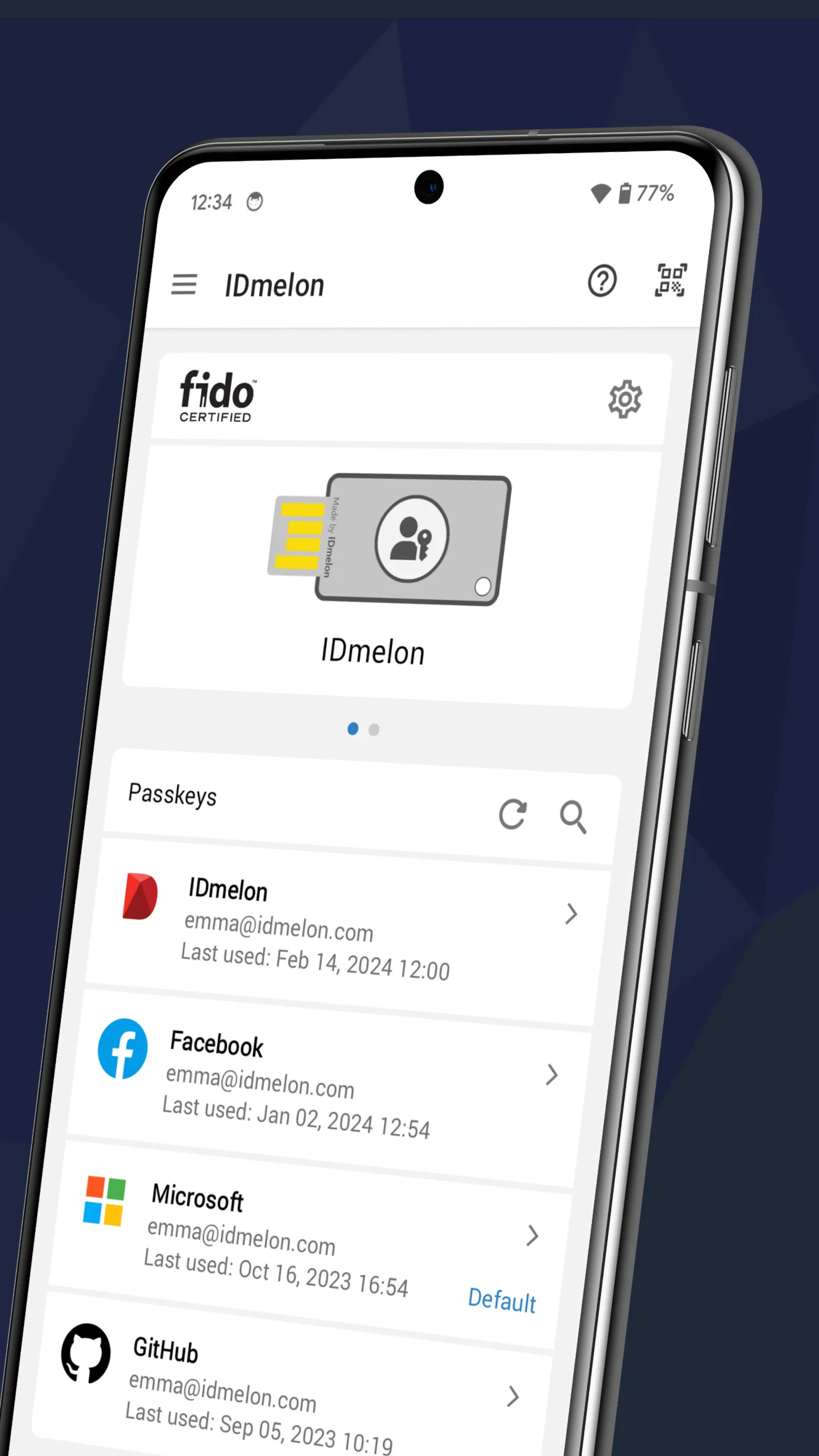 IDmelon Authenticator | Indus Appstore | Screenshot