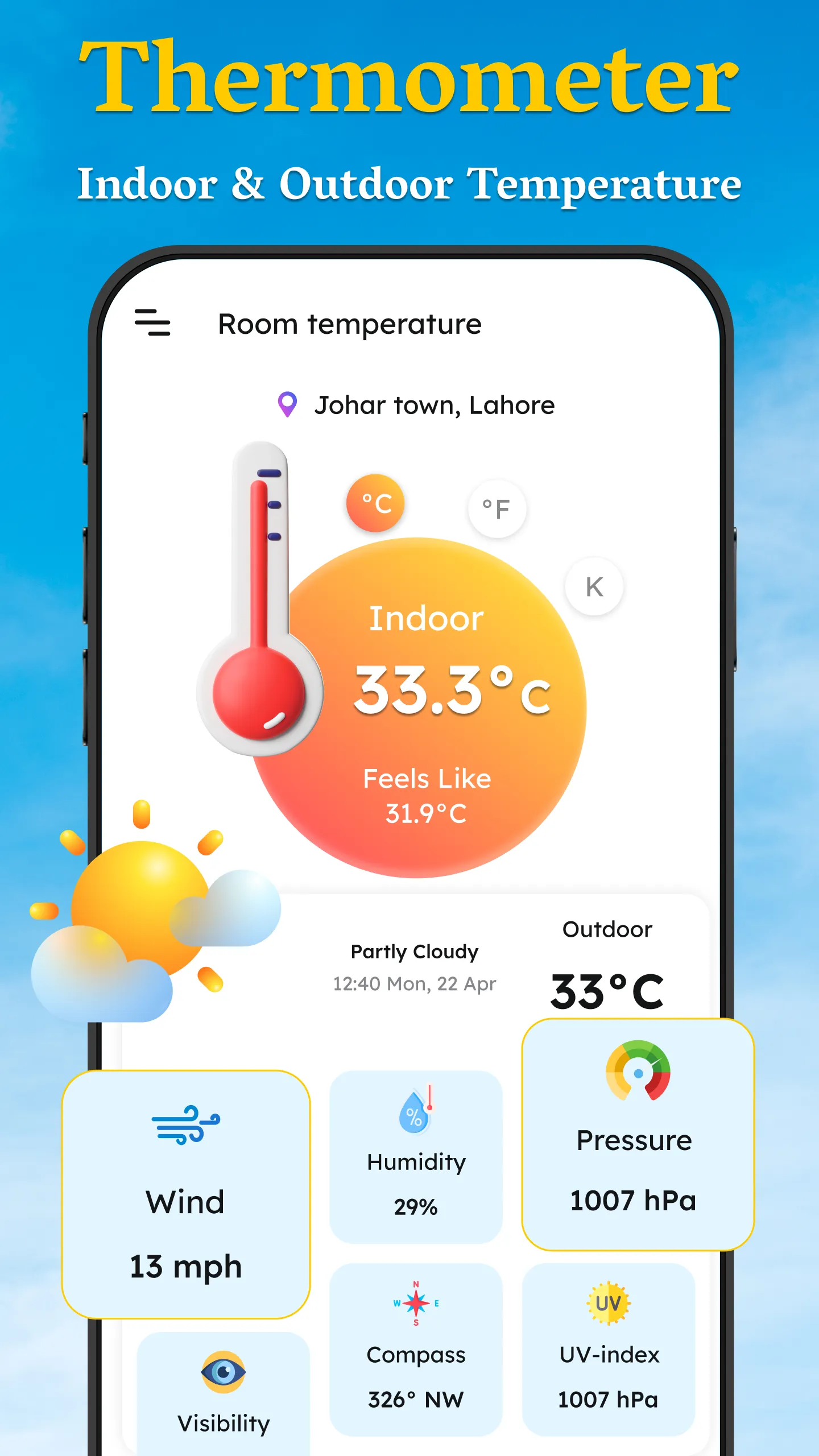 Room Temperature, Thermometer | Indus Appstore | Screenshot