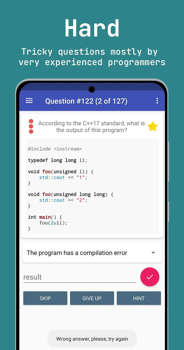 C++ Quiz | Indus Appstore | Screenshot