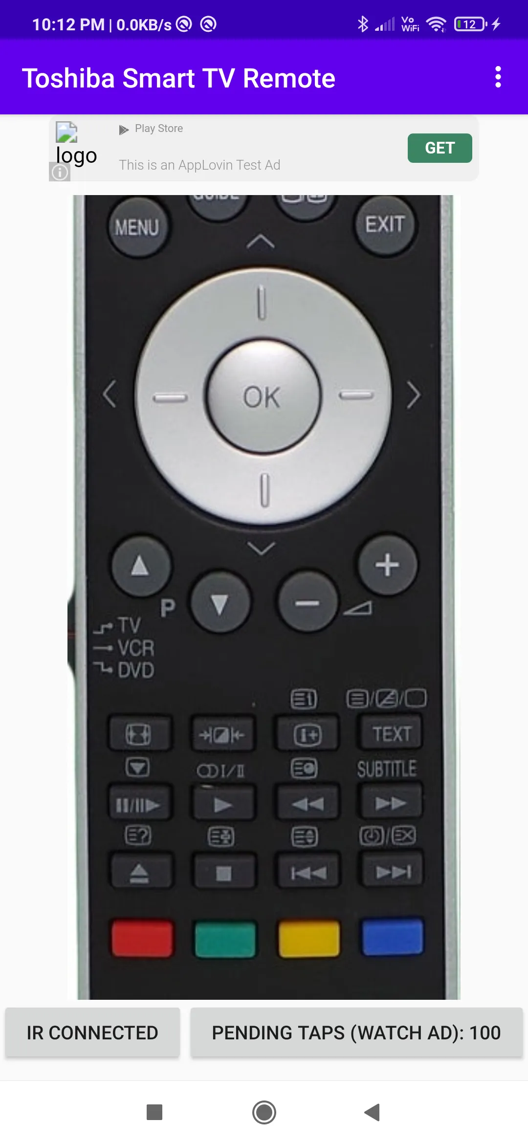 Toshiba TV Remote App | Indus Appstore | Screenshot