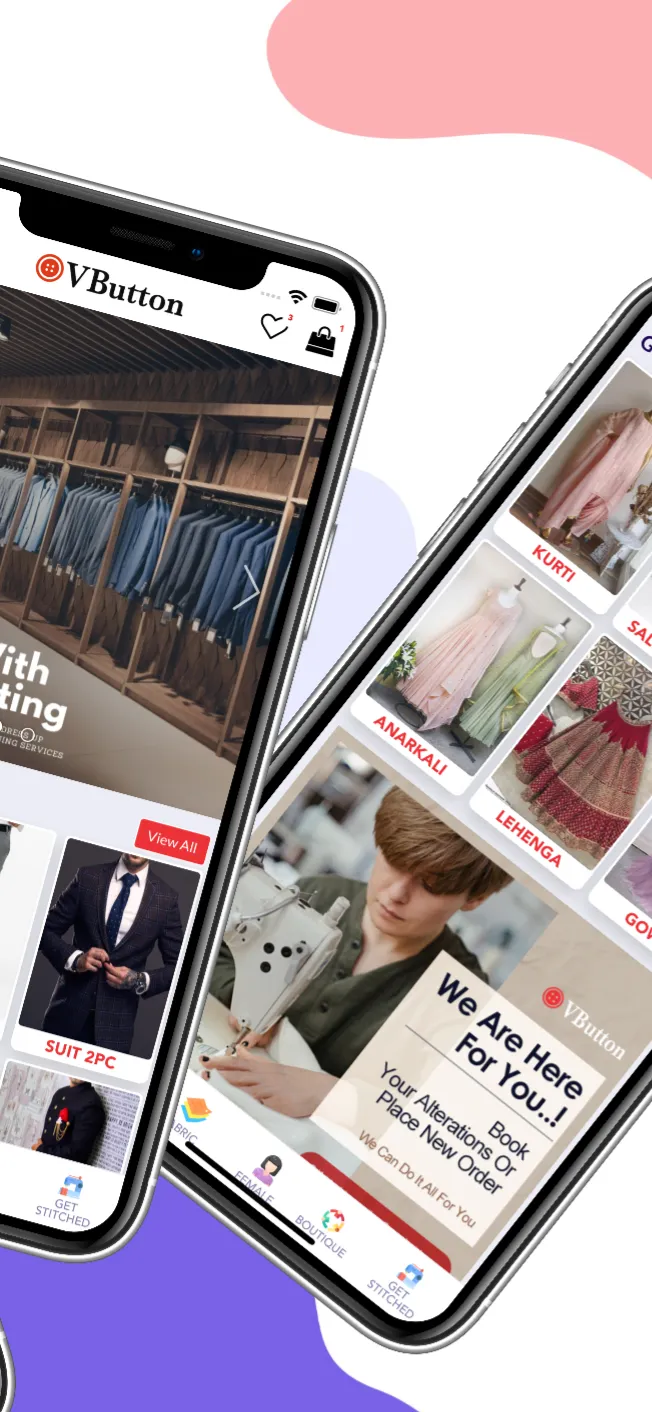 VButton : Customized Tailoring | Indus Appstore | Screenshot