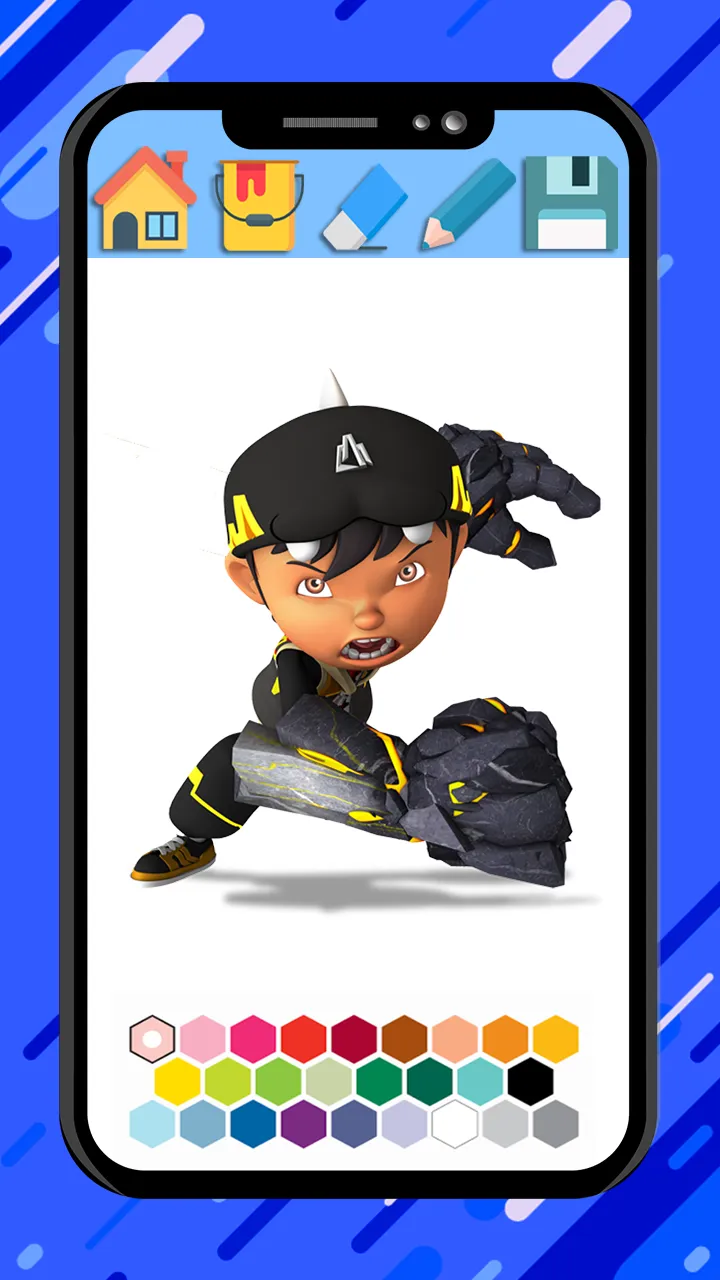 Boboiboy coloring cartoon game | Indus Appstore | Screenshot