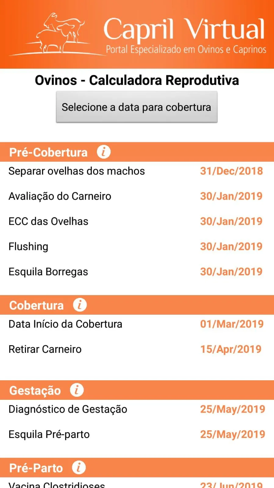 Calculadora Reprodutiva | Indus Appstore | Screenshot