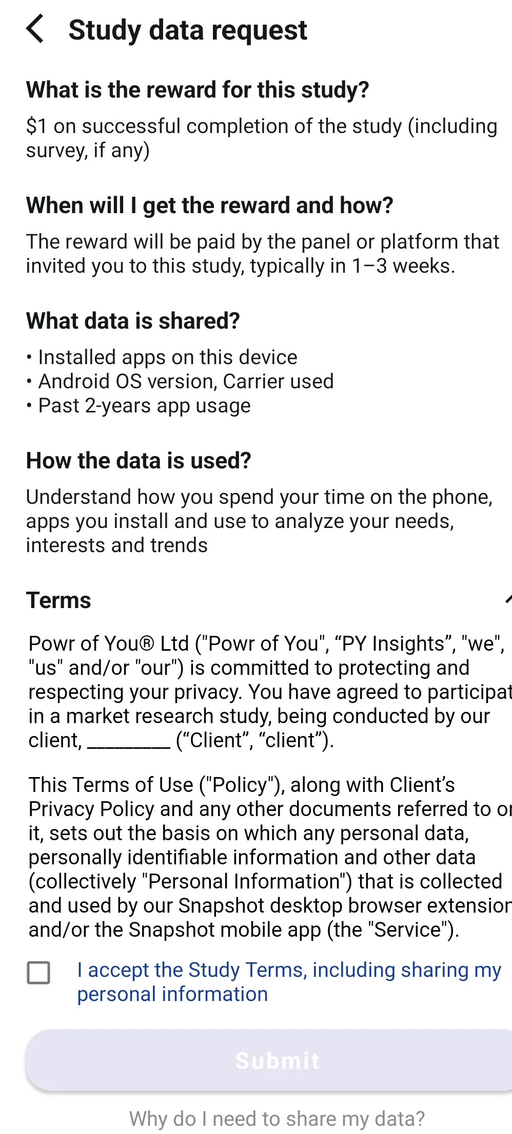 Snapshot: Instant Data | Indus Appstore | Screenshot