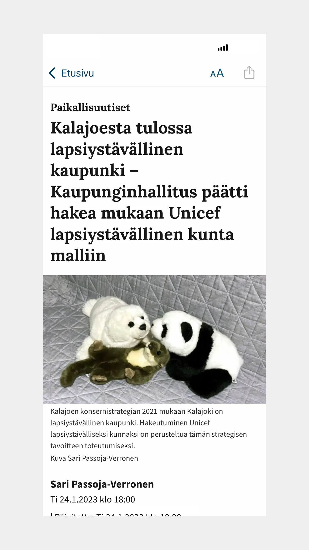 Kalajokiseutu | Indus Appstore | Screenshot