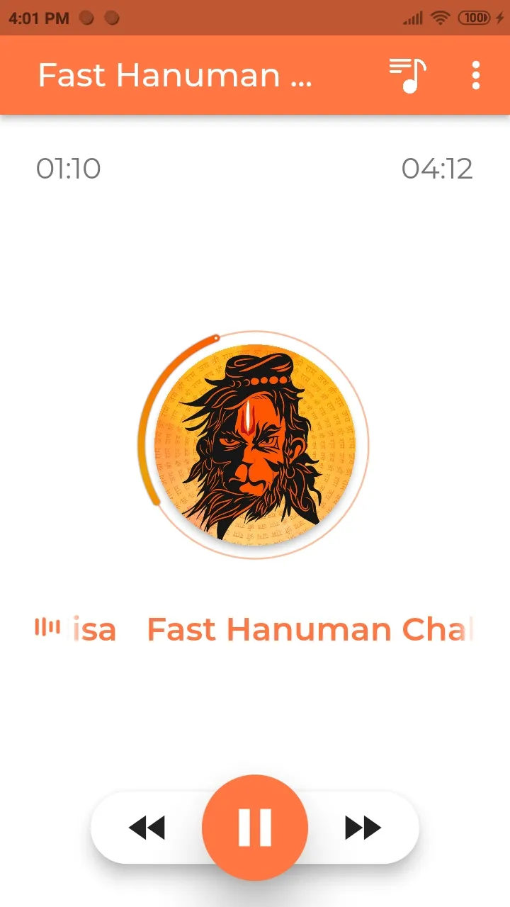 Fast Hanuman Chalisa Player | Indus Appstore | Screenshot