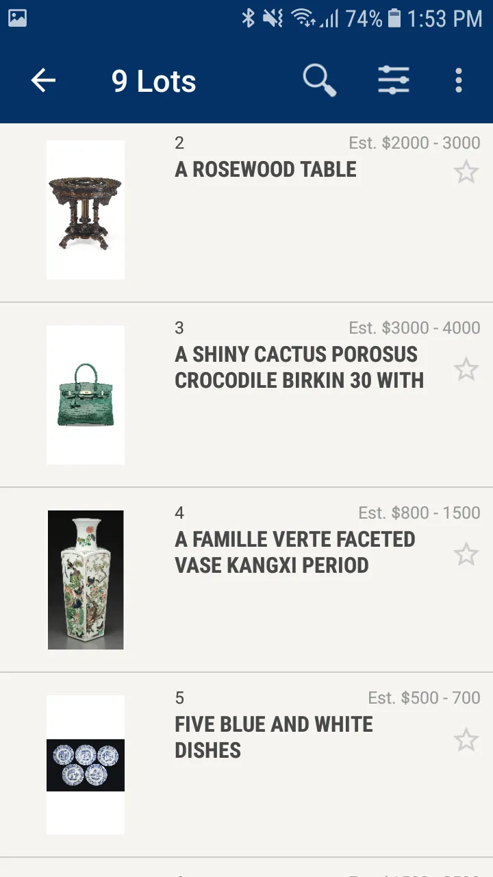 Tenmoku Auction | Indus Appstore | Screenshot